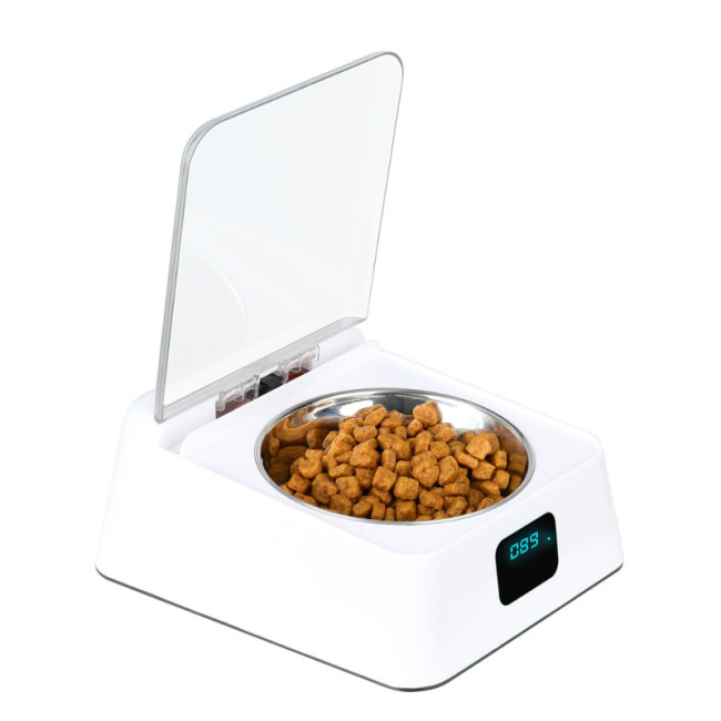 Automatic 5G Pet Feeder Intelligent Feeder Infrared Sensor Auto Open Cover Bowl Anti-Mouse Moisture-Proof Dog Cat Food Dispenser