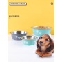 Non Slip Dogs Feeding Bowls Pet Food Feeding Bowl Stainless Steel Anti Slip Dog Cat Bowl