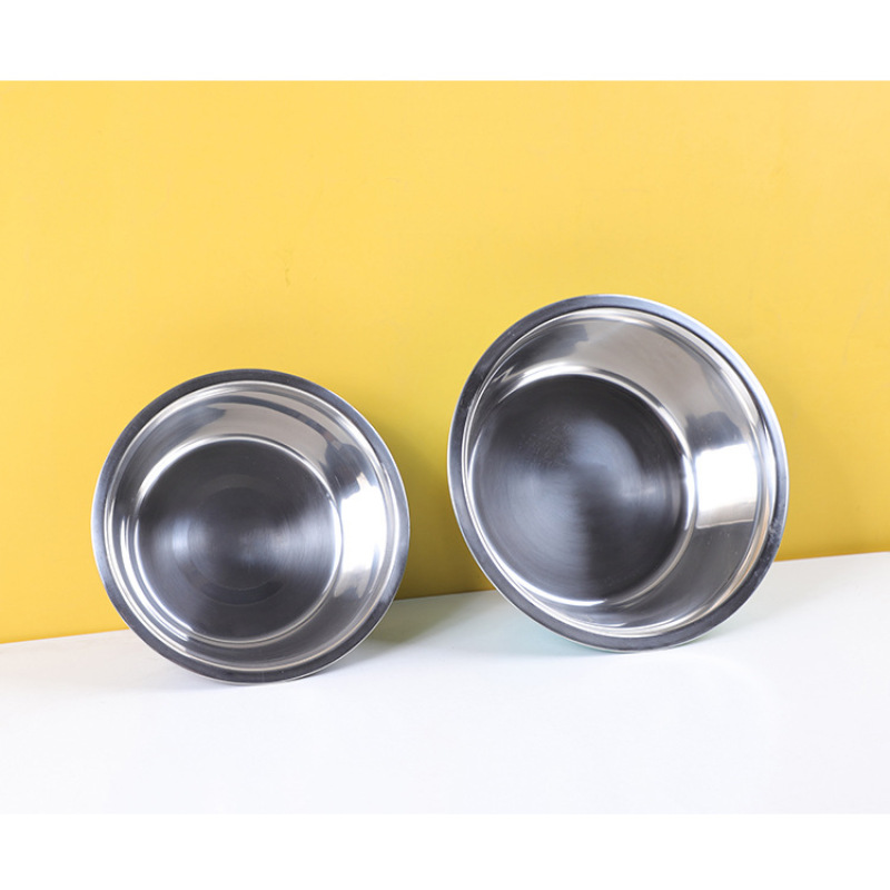 Non Slip Dogs Feeding Bowls Pet Food Feeding Bowl Stainless Steel Anti Slip Dog Cat Bowl