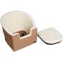 Pet Car Booster Bucket Seat - 18 x 18 x 16 Inches