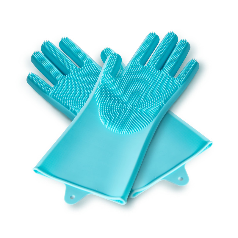 Pet Grooming Mitt Dog Cat Brush Dog Bathing Shampoo Mitt Silicone High Density Eco-Friendly