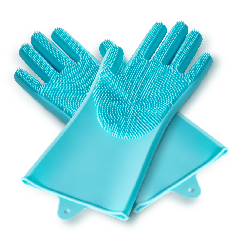 Pet Grooming Mitt Dog Cat Brush Dog Bathing Shampoo Mitt Silicone High Density Eco-Friendly