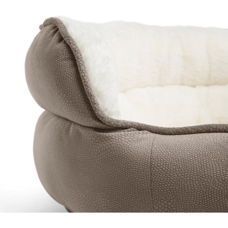 Pet Sofa Woven Bed for Deep Sleep Warmth Throne Cuddler Bolster Cat Dog Bed Pet Beds for Dogs Cats