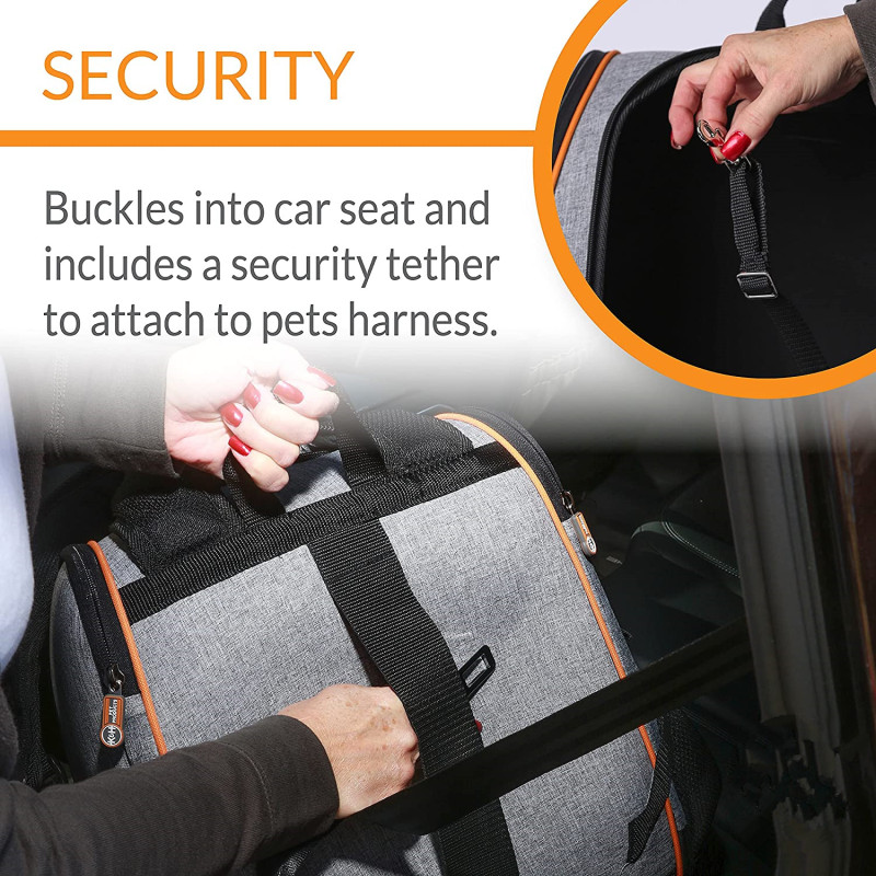 Perfect for hiking Pet Products Backpack Pet Carrier Gray