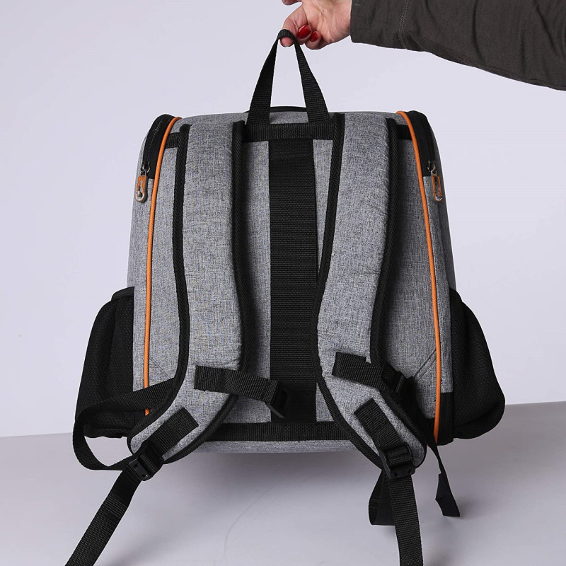 Perfect for hiking Pet Products Backpack Pet Carrier Gray