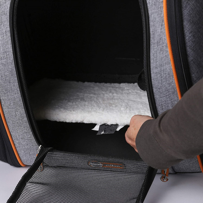 Perfect for hiking Pet Products Backpack Pet Carrier Gray