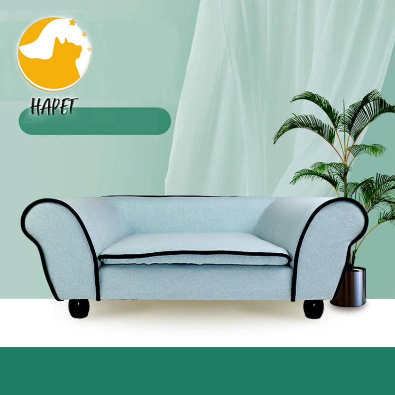 Removable Washable  Velvet Pet Couch for Small Dog Cat Pet Ultra Plush Snuggle Pet Bed Sofa