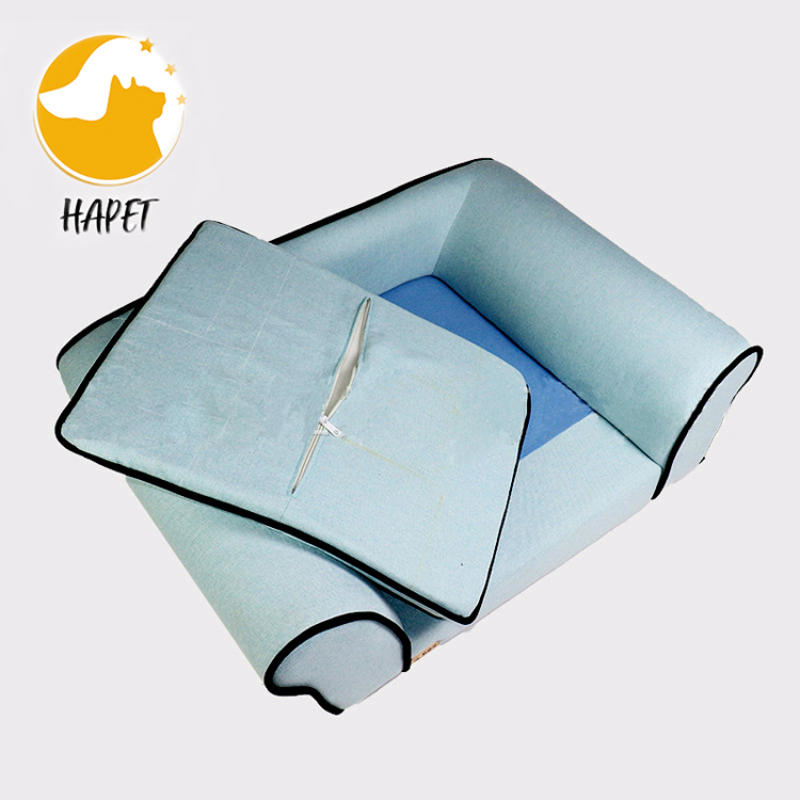 Removable Washable  Velvet Pet Couch for Small Dog Cat Pet Ultra Plush Snuggle Pet Bed Sofa