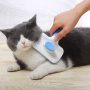 Removes Loose Hair Cleaning Slicker Brush with Massage Particles