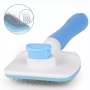 Removes Loose Hair Cleaning Slicker Brush with Massage Particles
