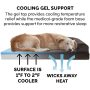 Cooling Gel Memory Foam Pet Bed for Dogs and Cats Sofa Style Couch Indoor Dog Bed with Removable Washable Cover