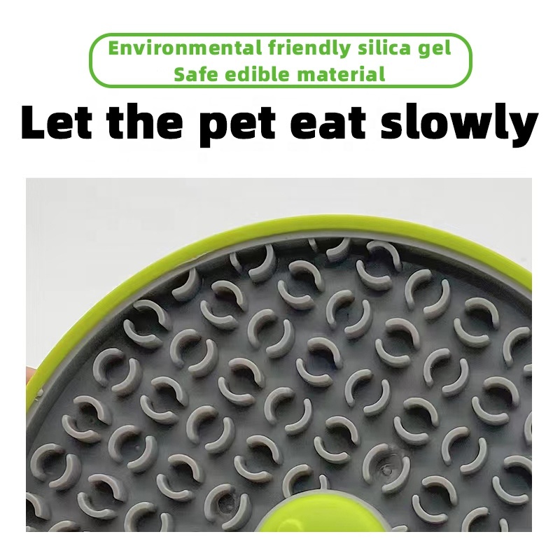 Dog licking mat Large Pet Dog Slow Food Bowl Mat Personalised Raised Dog Feeder Anti-Choke Slow Food Bowl