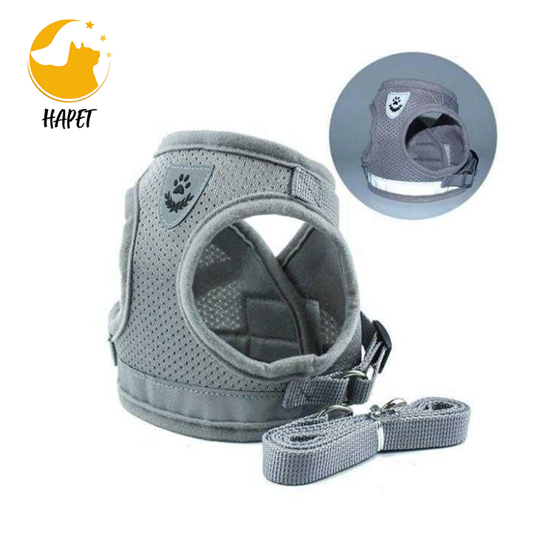 Dog Harness Updated Style Soft Mesh Breathable Vest Harness with Leash
