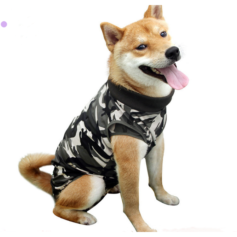 Recovery Suit for Dogs Cats After Surgery Male Female Dog Abdominal Wounds Bandages Cone E-Collar Alternative