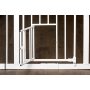 Extra Wide Walk Through Pet Gate with Small Pet Door Pet Gate Pressure Mount Kit and Wall Mount Kit