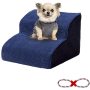 High Density Foam Pet Stairs 2 Tiers with Corduroy Cover