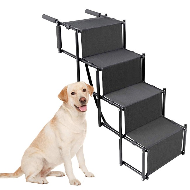 Wholesale New Pet Products Customized Outdoor Portable pet Step Ramp Ladder Folding Car Tracing Dog Stairs