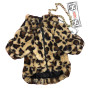 Luxury Dog Leopard Print Faux Fur Coat pet Dog Autumn Winter Clothes Warm Jacket Outdoor pet coat