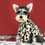 Luxury Dog Leopard Print Faux Fur Coat pet Dog Autumn Winter Clothes Warm Jacket Outdoor pet coat