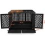 Lockable Wheels Dog Crate Furniture Crate Indoor with Removable Tray