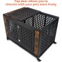 Lockable Wheels Dog Crate Furniture Crate Indoor with Removable Tray