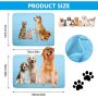 Washable Ice Silk Sleep Mat Cooling Mat Pet Sleeping Kennel Pad Non-Toxic Sleep Bed Mat for Large Dogs Cats Animal