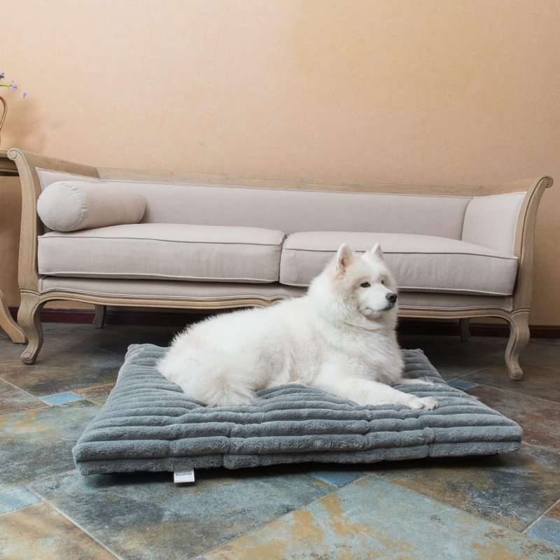 Non-Slip Soft Plush Dog Bed, Dog Crate Bed Pet Cushion Pet Pillow Bed Washable