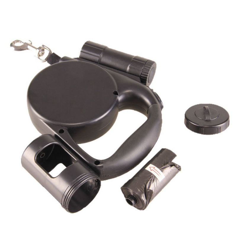 Retractable nylon strap with led light for dog pets accessories