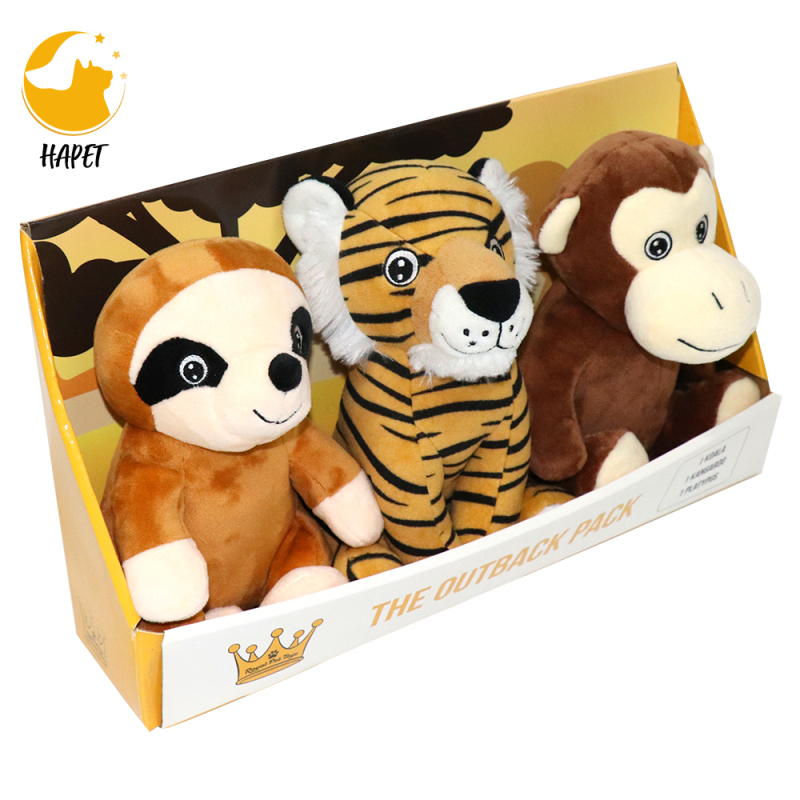 Wholesale 3 Piece Dog Toy Gift Box  Play The Field Plush Toys Great for Games of Fetch to Exercise Your Dog