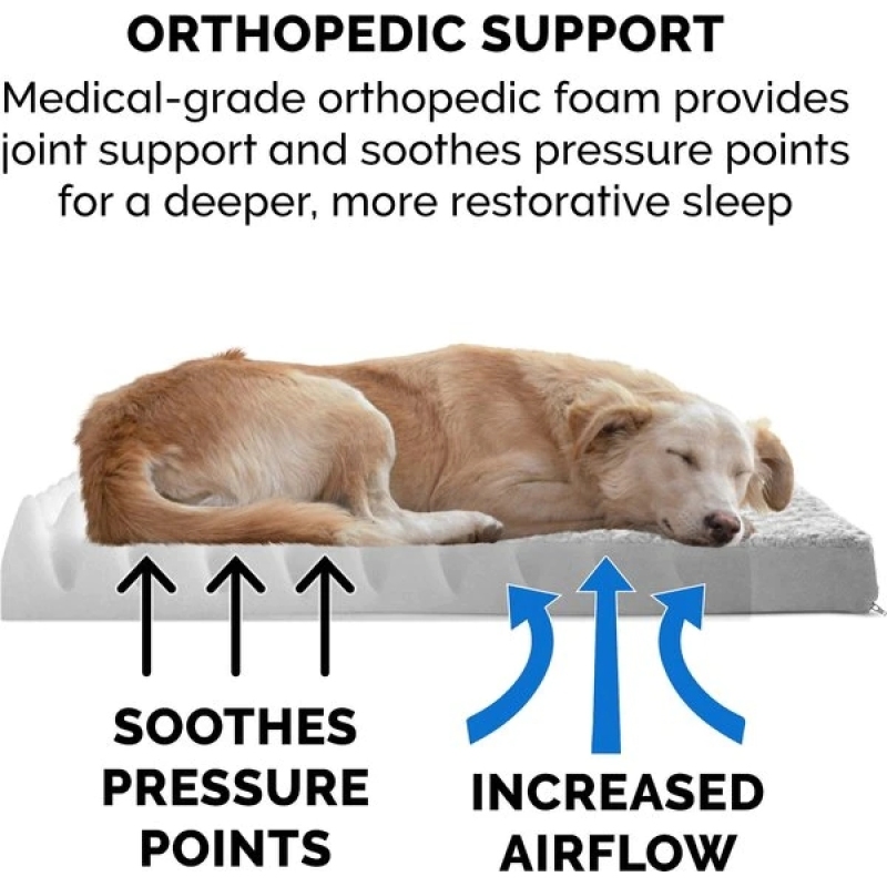 Plush Orthopedic Deluxe Dog Bed Cat Dog Bed Removable Cover Warming Pet Beds with Cushion Cover Removable