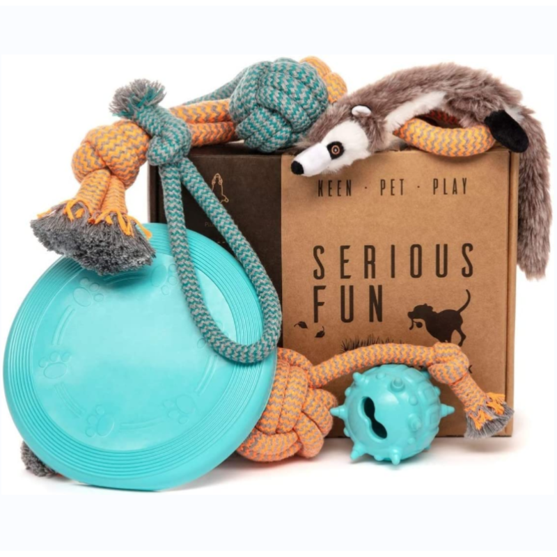 Birthday Present Dog Toys Set Puppy Teething Toys for Boredom
