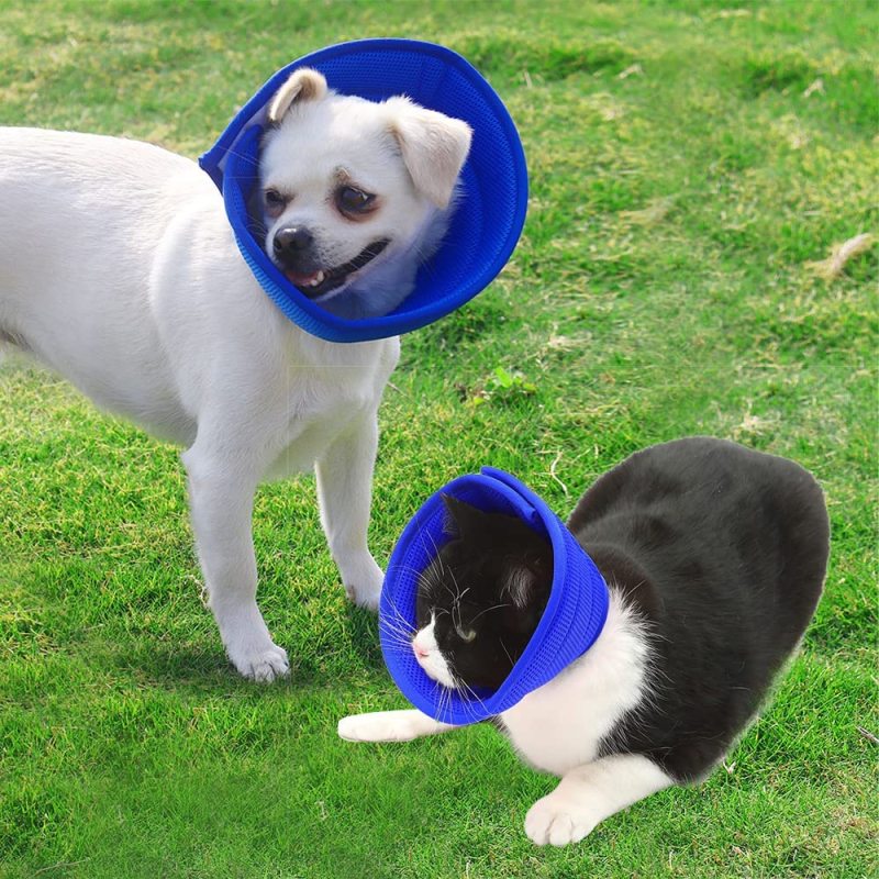 Breathable Mesh Cone Protective Recovery Collar for Pet Dogs Cats