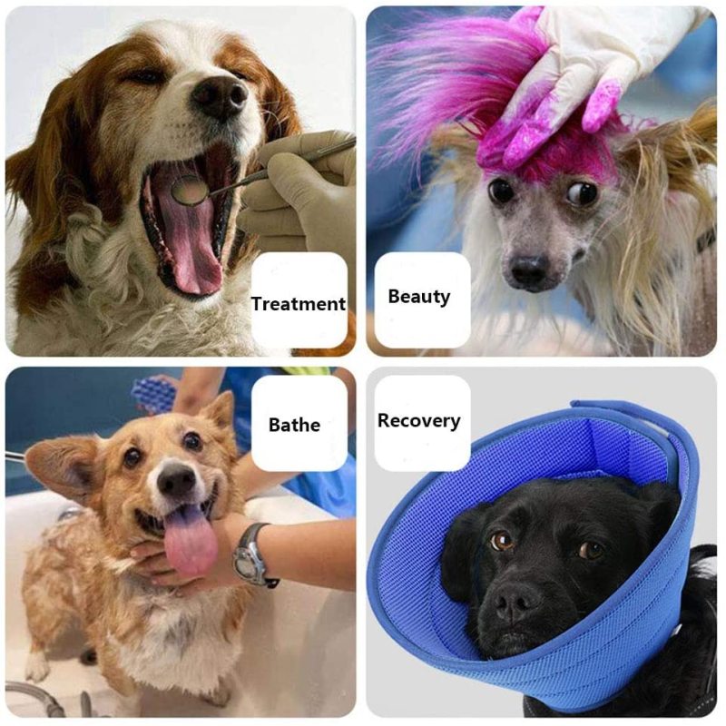 Breathable Mesh Cone Protective Recovery Collar for Pet Dogs Cats