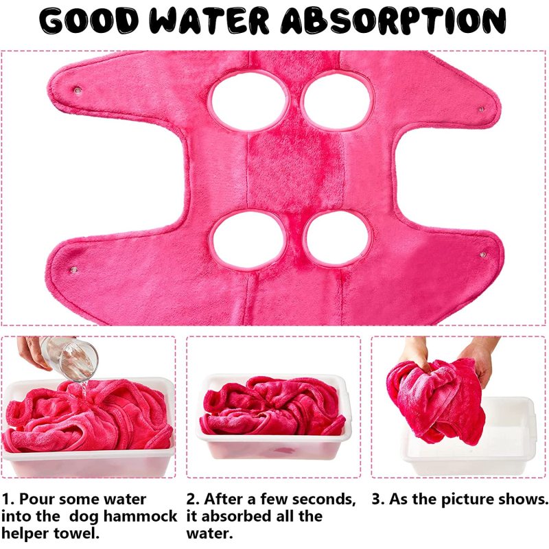 Pet Hammock Helper Towel Dog Grooming Hammock Pet Restraint Bag Multifunctional Pet Cat Bath Towel Dog for Bathing Washing Groom