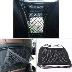 Pet Barrier Dog Car Net Barrier With Auto Safety Mesh Organizer Baby Stretchable Storage Bag Universal For Cars