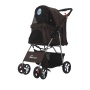 Pet Stroller for Large Dogs and Cat, Easy to Fold with Removable Liner and Storage Basket
