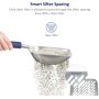 Cat Litter Scoop, Aluminum Alloy Sifter, Kitty Metal Scooper, Deep Shovel, Long Handle, Poop Sifting, Kitten Pooper Lifter