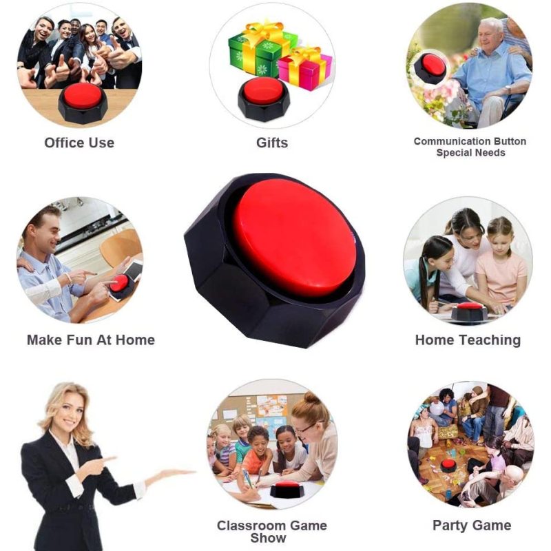 Dog Training Buzzer Recordable Button