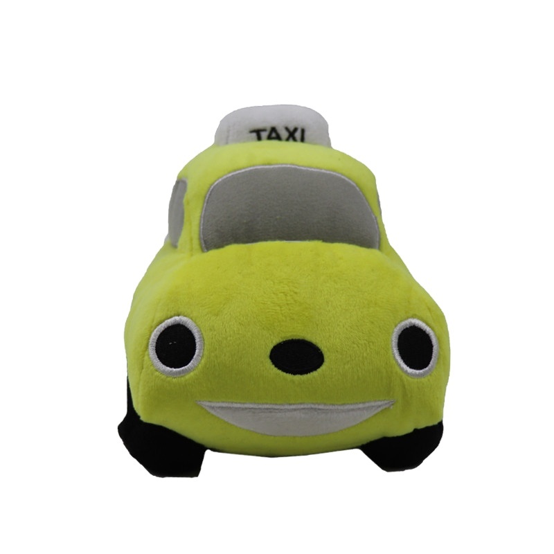Custom Pet Dog Plush Toy Taxi Shape Realistic Squeaky Chew Toy