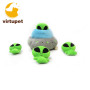 Interactive Squeaky hide and seek plush dog toy Alien UFO Spaceship Durable Puzzle Plush dog soft toy