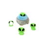 Interactive Squeaky hide and seek plush dog toy Alien UFO Spaceship Durable Puzzle Plush dog soft toy
