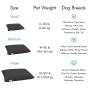 Orthopedic Bed For Dog Premium Cotton Virgin Wool Soft Cushion Pet Mattress Removable Washable Cover Indoor Durable Dog Bed