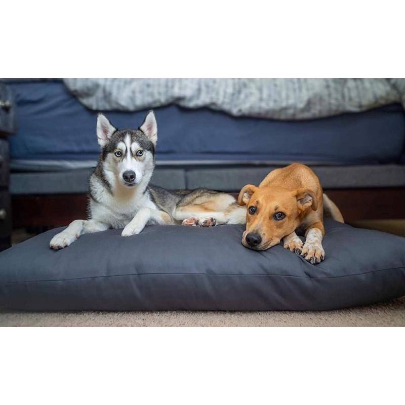 Orthopedic Bed For Dog Premium Cotton Virgin Wool Soft Cushion Pet Mattress Removable Washable Cover Indoor Durable Dog Bed