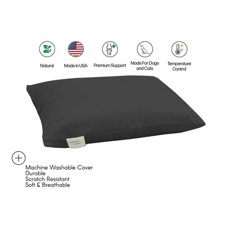 Orthopedic Bed For Dog Premium Cotton Virgin Wool Soft Cushion Pet Mattress Removable Washable Cover Indoor Durable Dog Bed