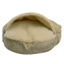 Wholesale Custom Eco Friendly Cozy Cave Pet Bed Luxury Orthopedic Dog Cat Bed With Hooded Blanket