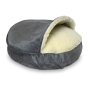 Wholesale Custom Eco Friendly Cozy Cave Pet Bed Luxury Orthopedic Dog Cat Bed With Hooded Blanket