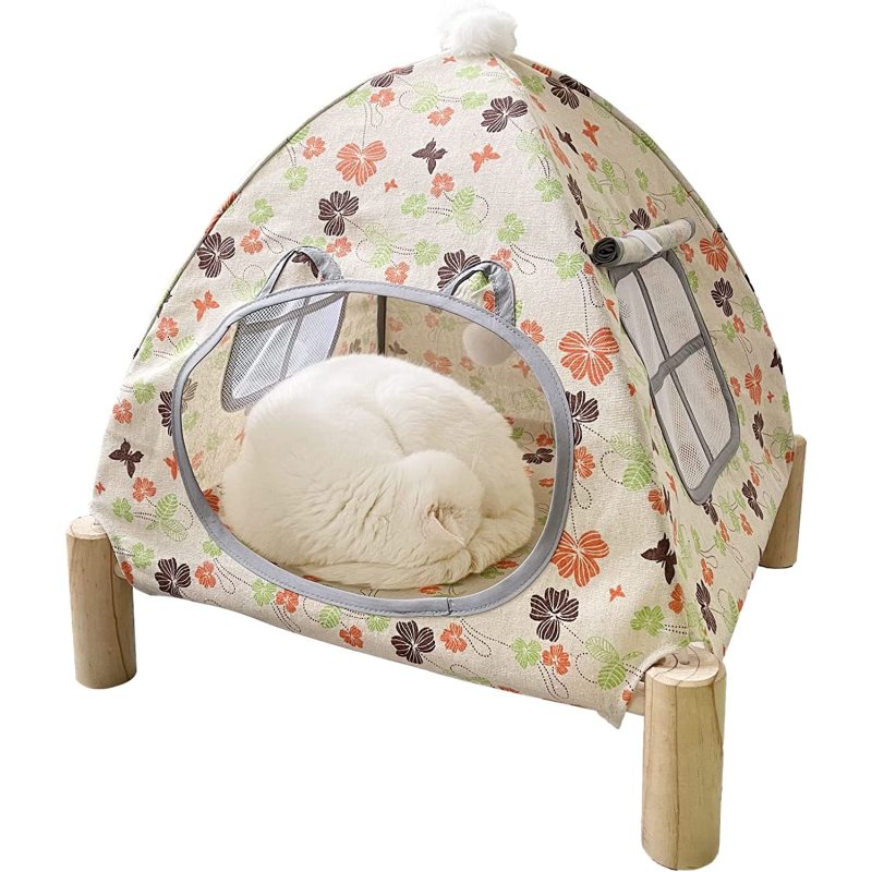 Cat and Dog Hammock Pet Teepee House Removable Portable Indoor Outdoor Pet Bed