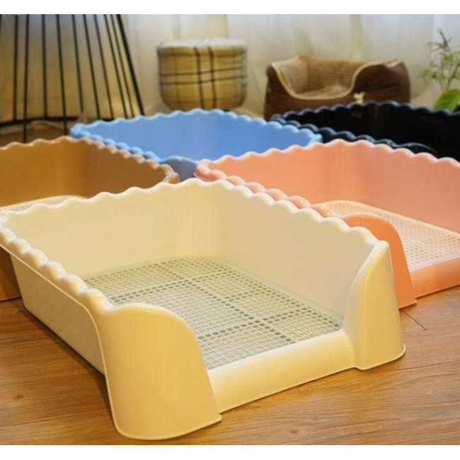 Indoor Training Dog Potty Tray Puppy Pee Pad Holder Protection Wall Cover for Male Dogs Optional
