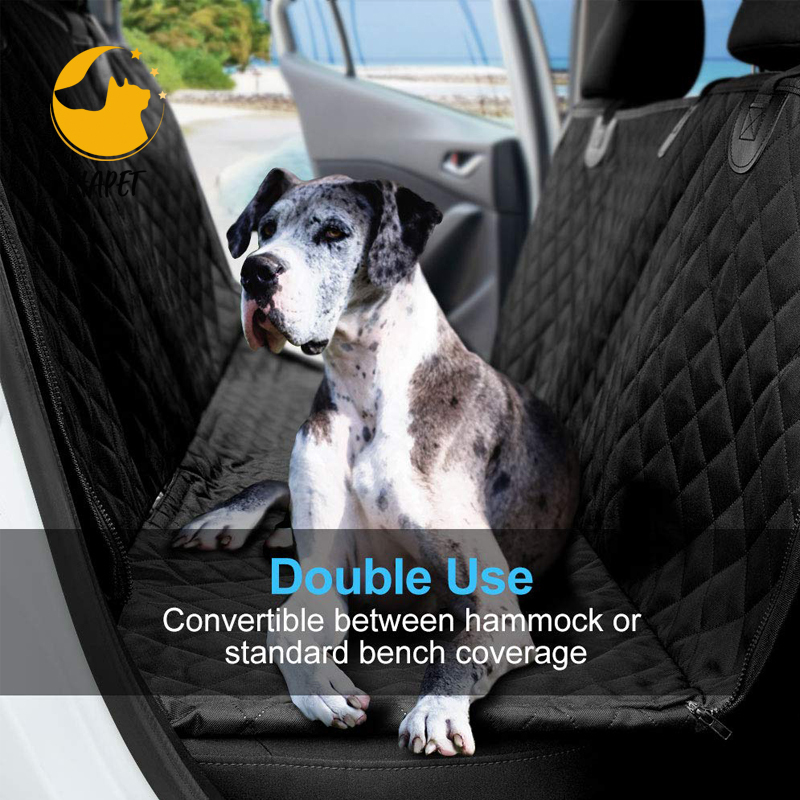 Dog Car Seat Cover 100% Waterproof  Nonslip Hammock 600D Heavy Scratchproof Pet for Cars Back Seat