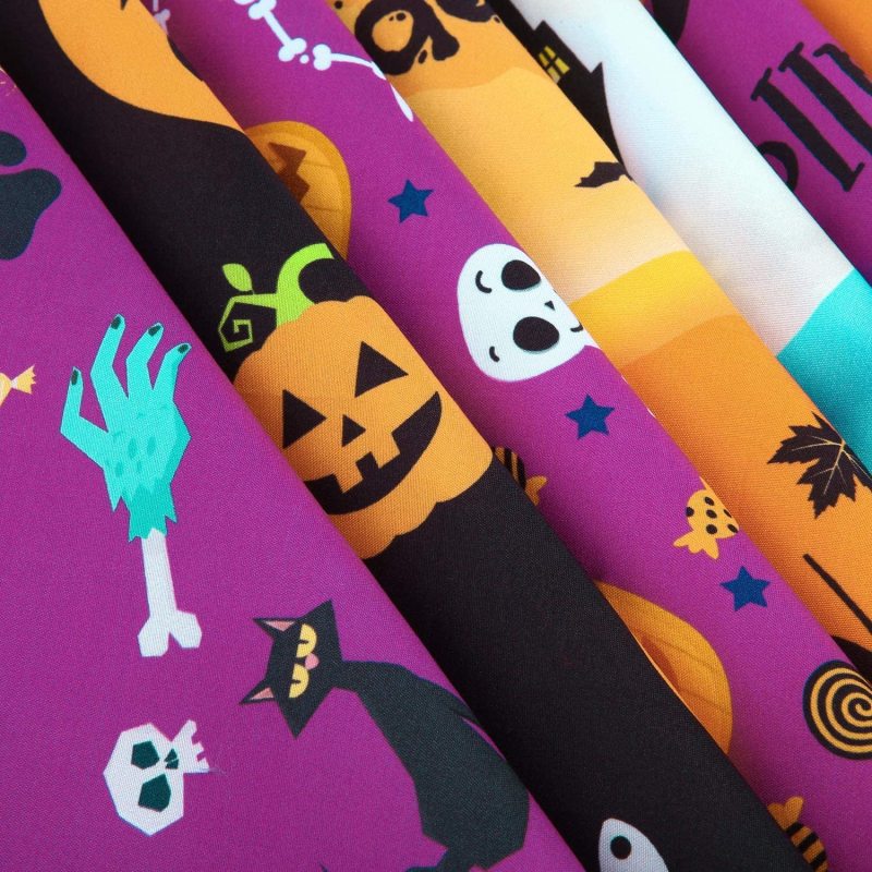 Halloween Dog Bandanas Washable Halloween Pet Bibs Kerchief Costumes Accessories